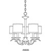 Progress Lighting, Inspire Collection, 5-Light Chandelier, Brushed Nickel, Off-White Linen Shade - 2 of 4