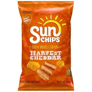 Sun Chips Whole Grain Snacks Harvest Cheddar, 7.0 Oz - 1 of 1