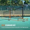 VEVOR Pickleball Net Set, 22FT Regulation Size Portable Pickleball System with Bags, Balls, Paddles, Wheels, and Court Lines, Metal Frame - 3 of 4