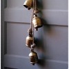 Four Rustic Iron Hanging Bells on Rope – 26" Decorative Christmas Holiday Door Hanger by Kalalou - 3 of 3