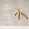 Twine Copper And Gold Double Hinged Waiter’s Corkscrew, Stainless Steel Wine Key with Foil Cutter, Double Hinged Corkscrew, Set of 1 - 2 of 4