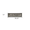 HomeRoots 10" X 36" Gray Laundry Galvanized Metal Wall Decor - 3 of 4