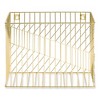 U Brands Vena Hanging File Basket, Letter Size, 6.85" Long, Gold - 3 of 4