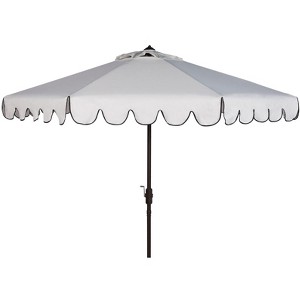 Venice Single Scallop 9Ft Crank Push Button Tilt Umbrella - PAT8010 - Safavieh - 1 of 4