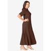 Jessica London Stretch Cotton Button Front Maxi Dress - 4 of 4