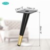 Unique Bargains Metal DIY Furniture Leg with Screws for Cupboard Table 8 Pcs - 2 of 4
