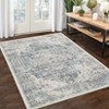 Area Rug Machine Washable Rug Vintage Distressed Non Slip Non Shedding Rugs Low Pile Foldable Retro Printed Indoor Carpet for Living Room Bedroom - 4 of 4