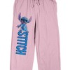 Lilo & Stitch Stitch Pose Women’s Cradle Pink Sleep Pajama Pants - 2 of 4