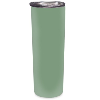 Elanze Designs Solid Sage Sage Green 20 ounce Stainless Steel Travel Tumbler