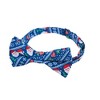 Jacob Alexander Men's Santa Claus Gifts Hearts Snowflakes Diagonal Pattern Pre-Tied Adjustable Banded Bow Tie - 2 of 2