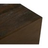 Moti Flagstaff Square Side Table in Modern Barista Brown Finish on Solid Wood - 3 of 3