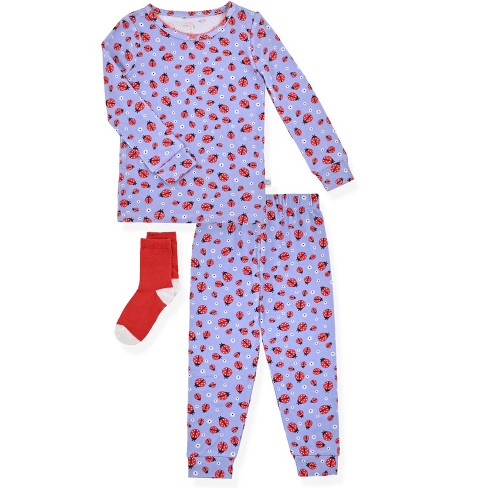 Sleep On It Toddler Girls 2-piece Super Soft Jersey Snug-fit