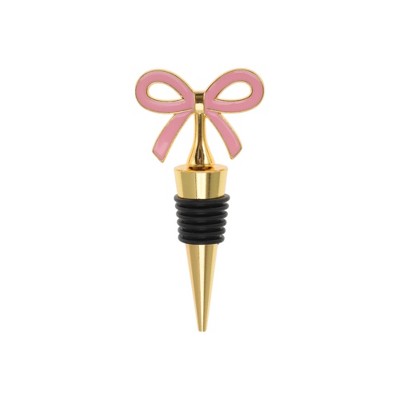 Unique Bargains Bottle Stoppers Thin Bow Style Zinc Alloy Aluminum Alloy TPR 3.82"x1.81"x0.79" 1 Pc