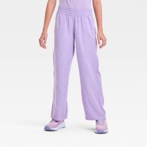 Girls' Woven Wide Leg Pants - All In Motion™ Light Purple M : Target