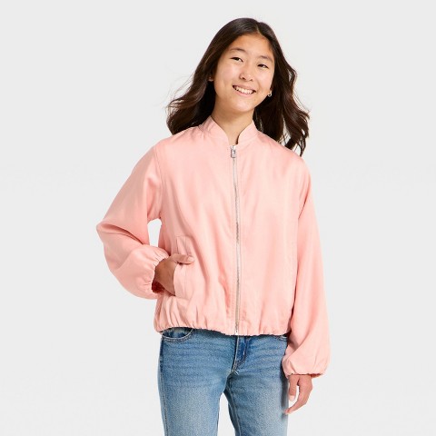 Art Class Girls' Bubble Blouson Jacket - art class™ Pink L
