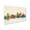 22" x 32" Chicago Illinois by Michael Tompsett - Trademark Fine Art: Gallery-Wrapped Canvas, Horizontal Cityscape - 2 of 4