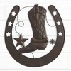 The Lakeside Collection Cowboy Boot and Horseshoe Wall Art - 4 of 4
