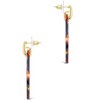 SHINE by Sterling Forever 1.75" Circle Resin Stud Drops - 3 of 3