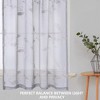 Whizmax Sheer Tier Elegant Floral Rod Pocket Half Window Curtains for Kitchen Bathroom - 2 of 4