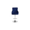 Meridian Furniture,Claude Navy Velvet Adjustable Stool - 3 of 4