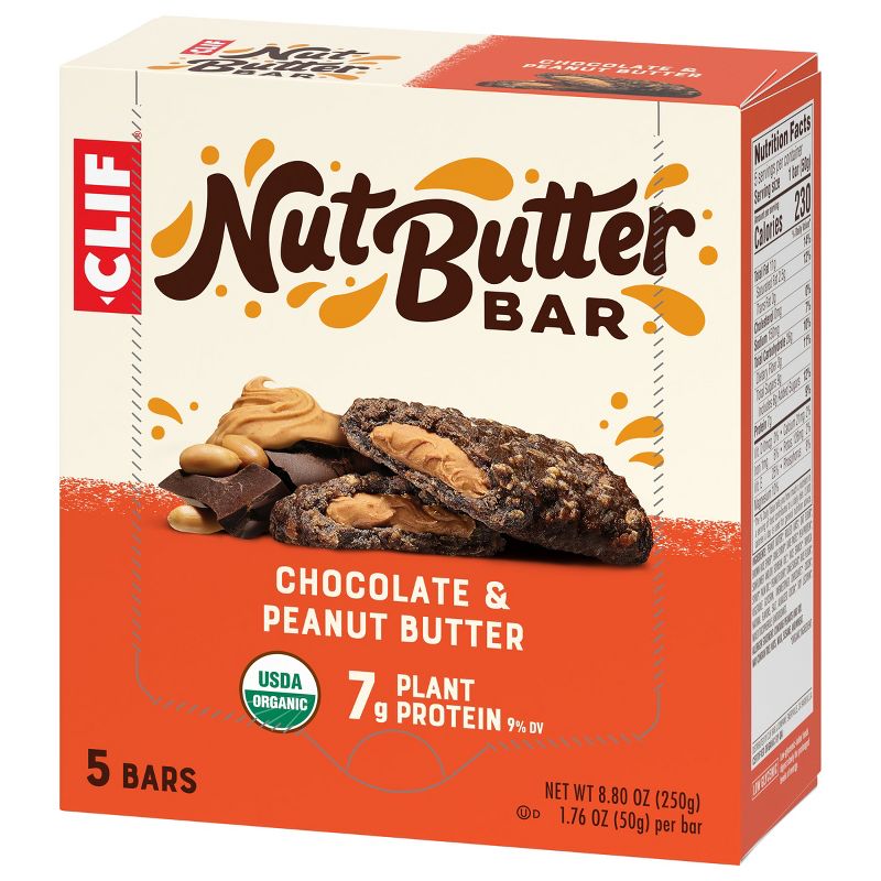 CLIF Nut Butter Bar - Chocolate Peanut Butter Energy Bars - 8.8oz/ 5ct, 6 of 15