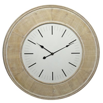 VIP Metal 30 in. Brown Contemporary Clock