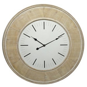 VIP Metal 30 in. Brown Contemporary Clock - 1 of 2