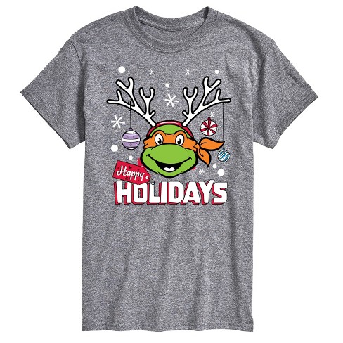 Men's - Teenage Mutant Ninja Turtles - Happy Holidays Short Sleeve Graphic T-Shirt - image 1 of 4