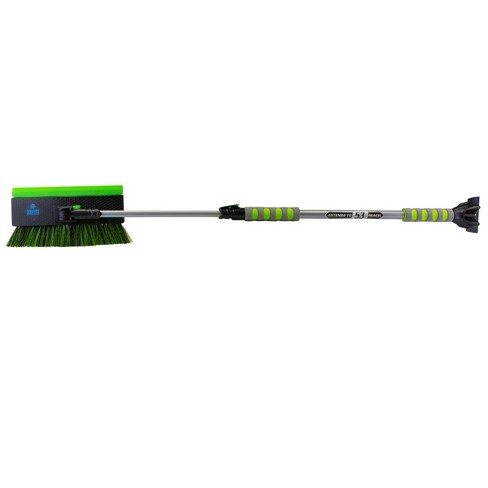 Snow Moover 58 Extendable Snow Brush with Squeegee, Ice Scraper