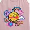 Women's - Peanuts - Woodstock Peace And Love Flair Graphic Racerback Tank - 2 of 4