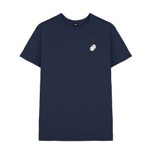 Dalix Ghost Embroidered Soft Cotton Short Sleeve T Shirt Mens - 1 of 4
