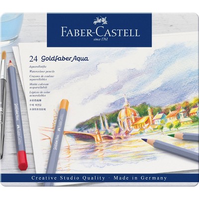 Faber-Castell 24ct Goldfaber Watercolor Pencil Tin