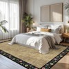 COZONY Modern Bordered Entryway Rug, Washable Non-Slip Low-Pile Runner Carpet with Floral Print for Hallway, Kitchen & Bathroom - 2 of 4