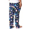 Ted Lasso Mens' TV Series Show Symbols Believe Lounge Sleep Pajama Pants Blue - 4 of 4
