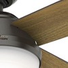 Hunter 52" Dempsey Lighted Ceiling Fan Noble Bronze Finish with Integrated LED and Handheld Control - 3 of 4