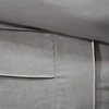Gulches Series Gray Casual Lifestyle Faux Suede with Polyester Fill Cal King 7 Piece Comforter Set Blanket - 3 of 4