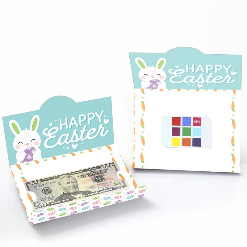 Big Dot of Happiness Spring Easter Bunny - Happy Easter Party Money and Gift Card Holders - Set of 8, 3 of 6