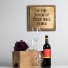 If You Pour It They Will Come  12 x 12 inch Wood and Copper Metal Wall Sign - Foreside Home & Garden - 4 of 4