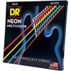 DR Strings Hi-Def NEON Multi-Color Coated Medium 4-String Bass Strings - 3 of 4