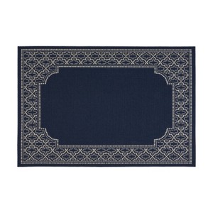 LunaLulinlk 4401L 5'3" X 7' Navy Polypropylene - 1 of 4