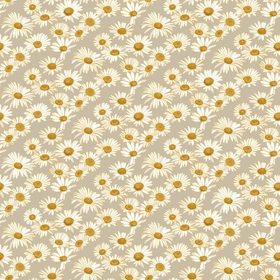 Tempaper Daisies Greige Self Adhesive Removable Wallpaper