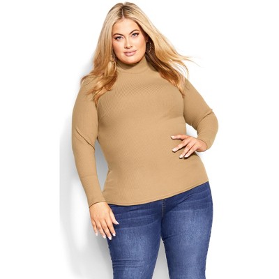 Turtle neck clearance tops plus size