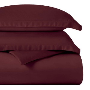 Egyptian Cotton 400 Thread Count Solid Duvet Cover Set by Blue Nile Mills - 1 of 4