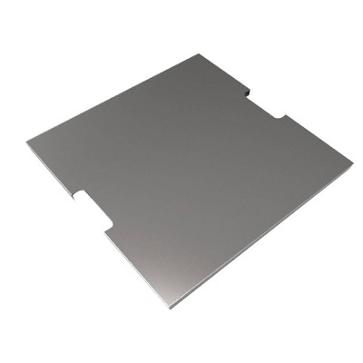 Manhattan Rectangle Stainless Steel Lid for Outdoor Fire Pit Table - Elementi