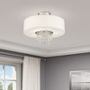 Livex Lighting Carlisle 3 - Light Semi-Flush Mount in  Brushed Nickel - 2 of 4