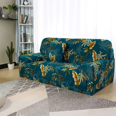 PiccoCasa Polyester Stretch Checkered Pattern Chair Loveseat Sofa Covers 1 Pc
