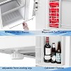 ZAFRO 2.6 Cu. Ft Mini Fridge with Freezer, Single-Door Compact Refrigerator, 7 Settings Temperature Adjustable, 2 Removable Shelves - 3 of 4
