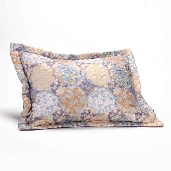 The Lakeside Collection All Over Floral Print Romero Square 20" x 26" Decorative Pillow Sham 1 Pieces