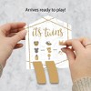 Big Dot of Happiness It's Twins - Gold Twins Baby Shower Game Pickle Cards - Pull Tabs 3-in-a-Row - Set of 12 - 2 of 4