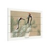 Trademark Fine Art Pictufy Cranes From Momoyogusa Wood Slat Art - 2 of 4